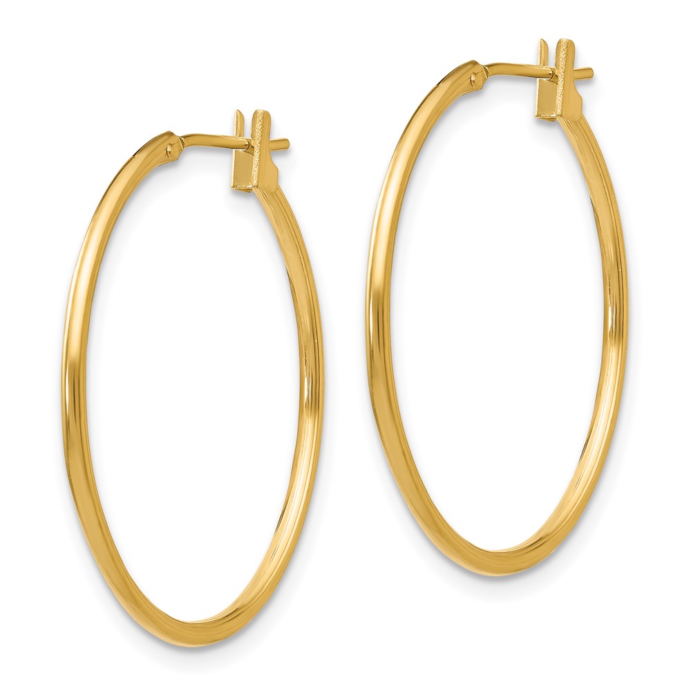 14k Madi K 1mm Hoop Earrings (SE224)