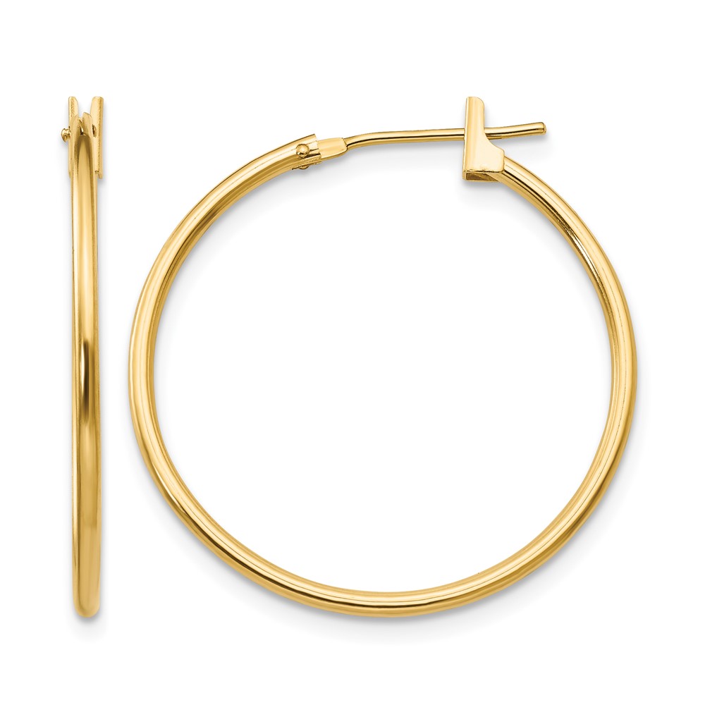 14k Madi K 1mm Hoop Earrings (SE224)
