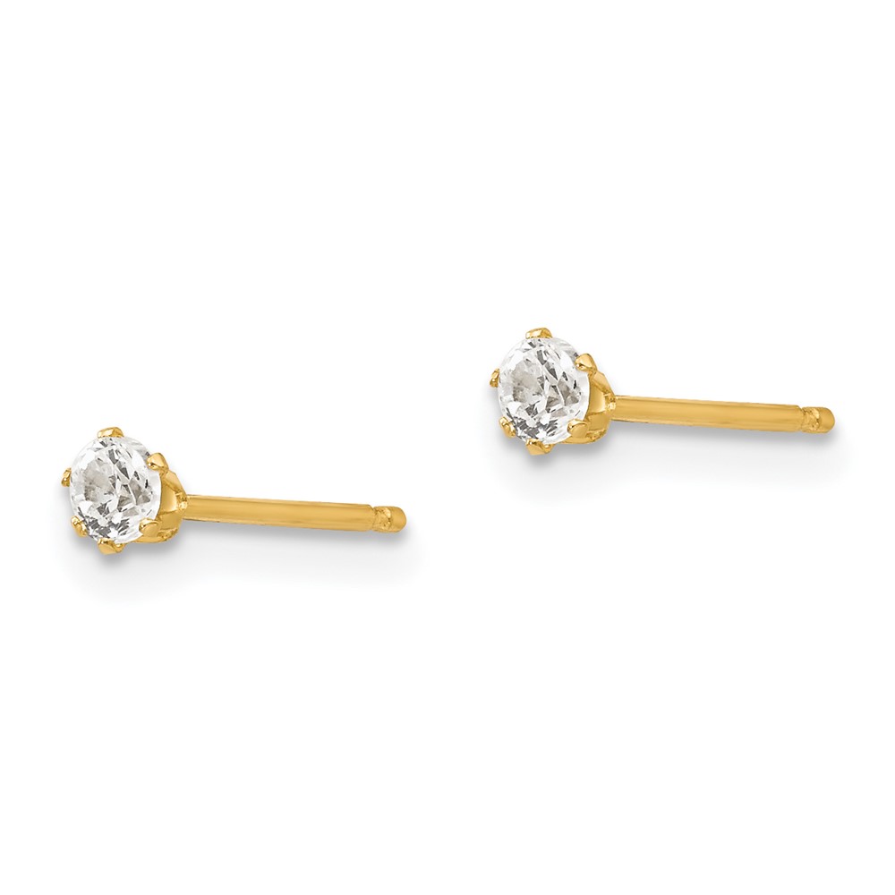 14k Madi K CZ Stud Post Earrings (SE2268)