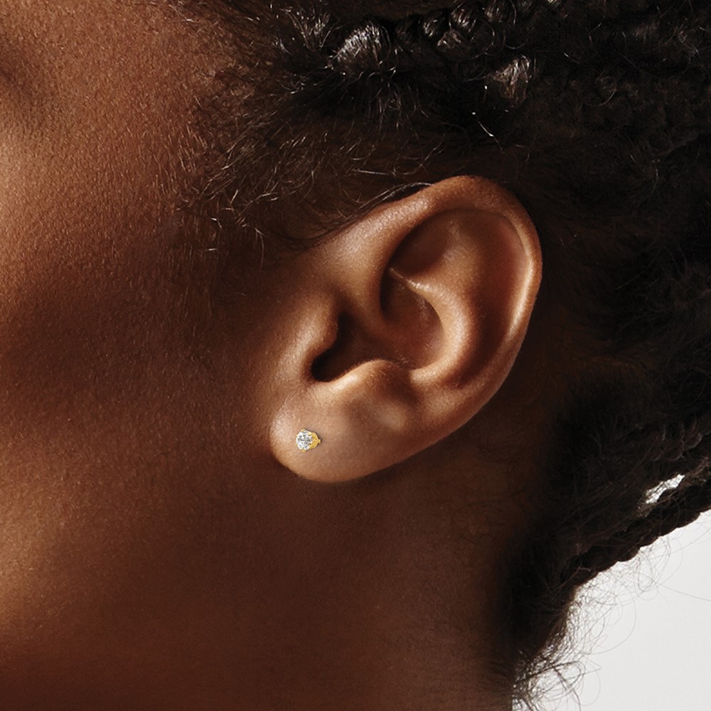 14k Madi K CZ Stud Post Earrings (SE2269)