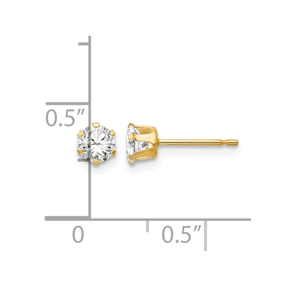 14k Madi K CZ Stud Post Earrings (SE2270)