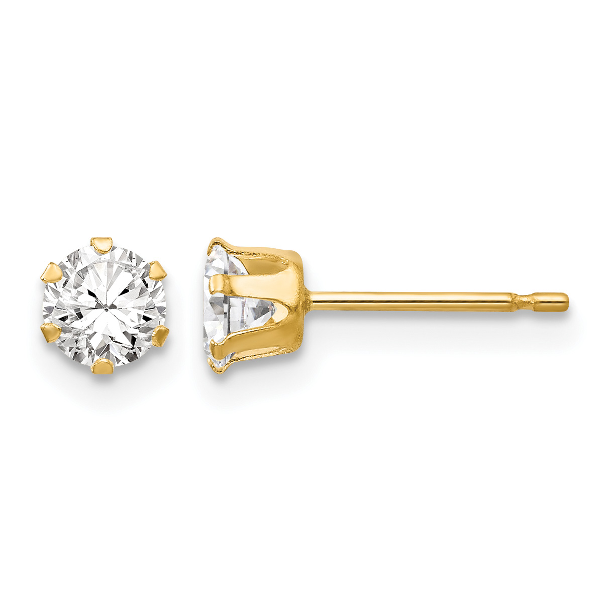 14k Madi K CZ Stud Post Earrings (SE2270)