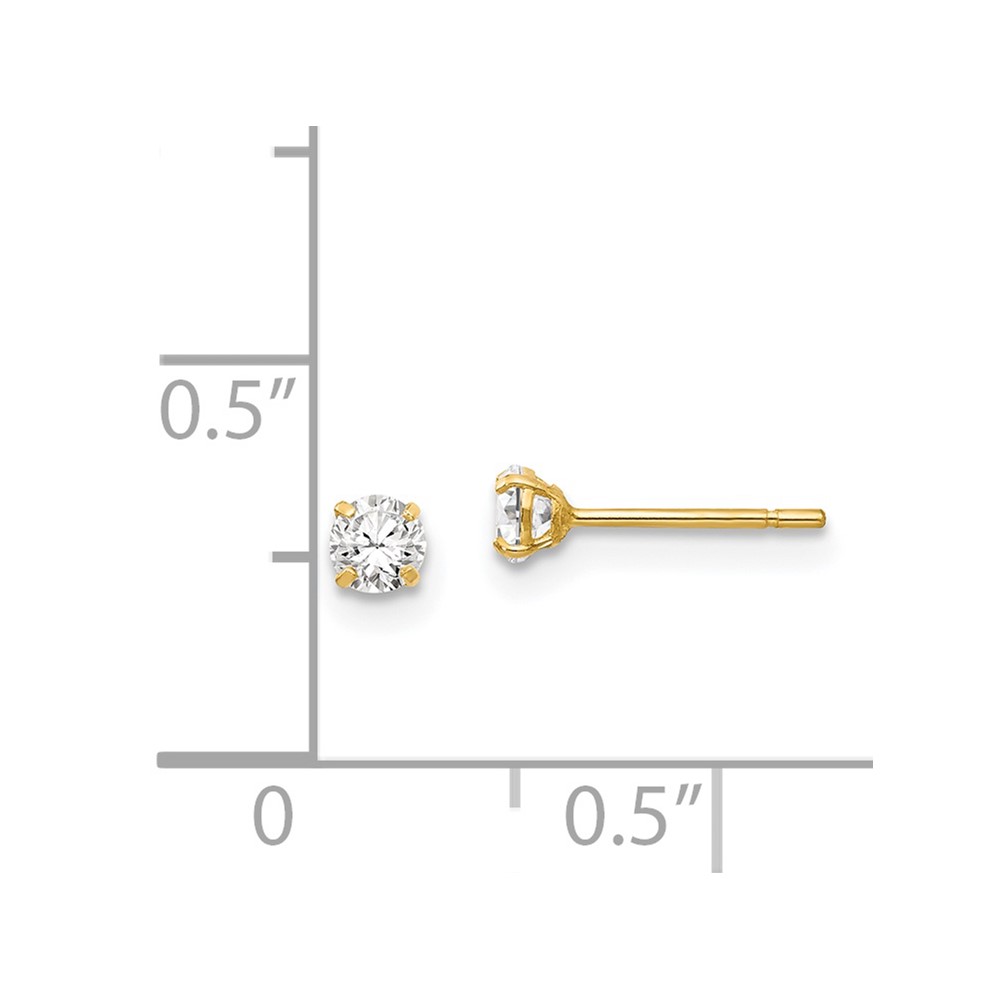 14k Madi K CZ Stud Post Earrings (SE2272)