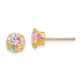 14k Madi K ® Multi-color CZ Post Earrings