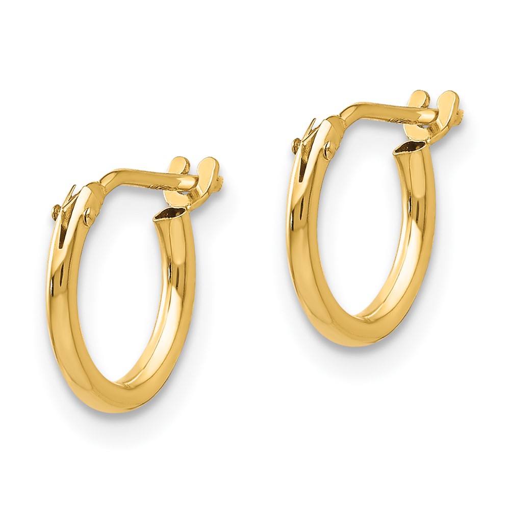14k Madi K 1.25mm Half Hoop Earrings (SE232)