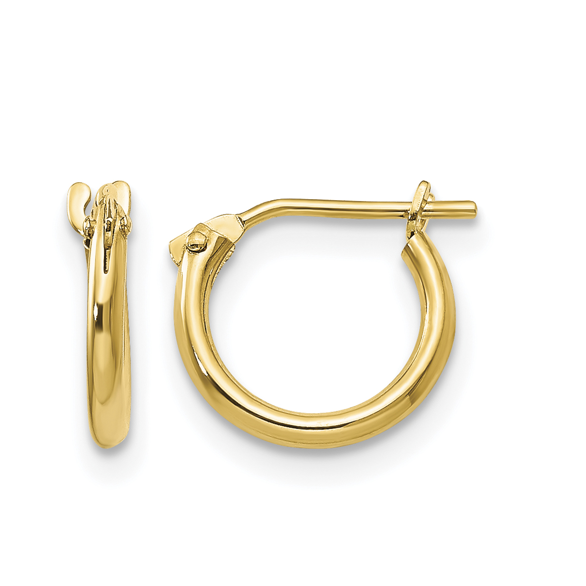 14k Madi K 1.25mm Half Hoop Earrings (SE232)