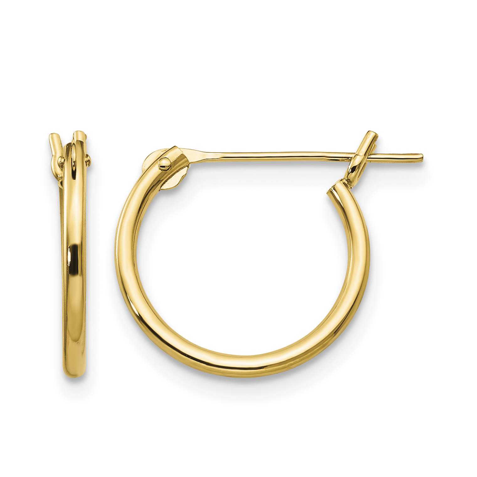14k Madi K 1.25mm Half Hoop Earrings (SE233)