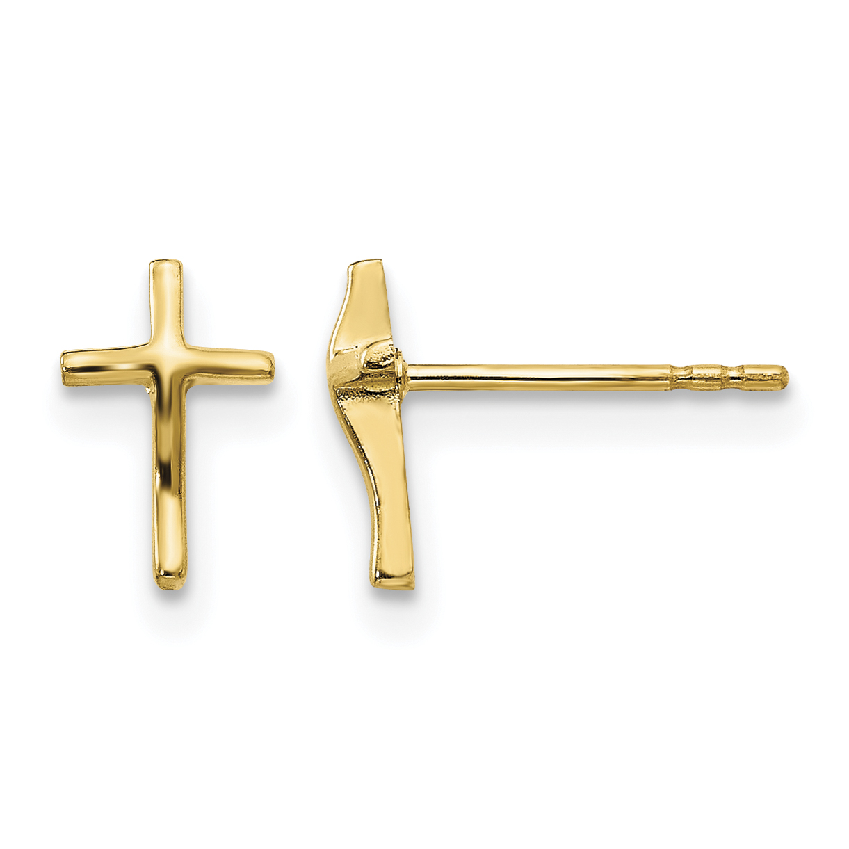 14k Madi K Polished Cross Post Earrings (SE2332)