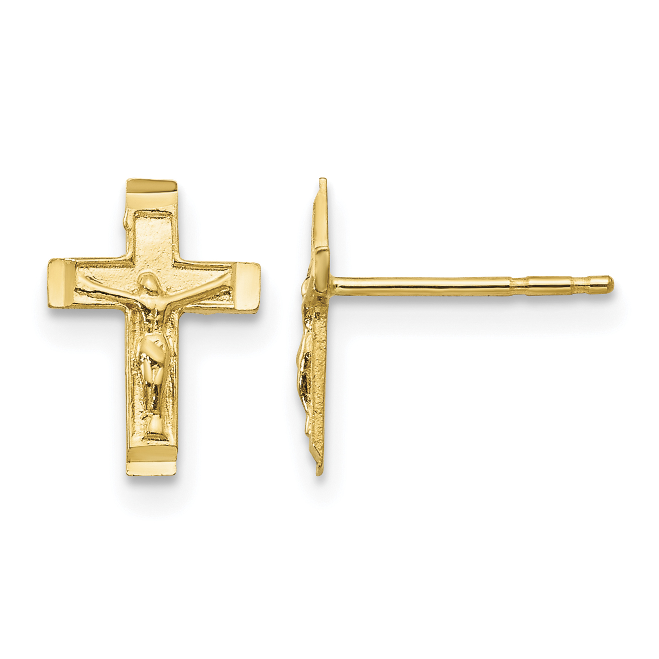 14k Madi K Crucifix Post Earrings (SE2347)