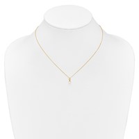 14K Yellow Gold Madi K White Freshwater Cultured Pearl Necklace Post Earrings 5.5 Inch Bracelet 3-piece Set, 15" view 5