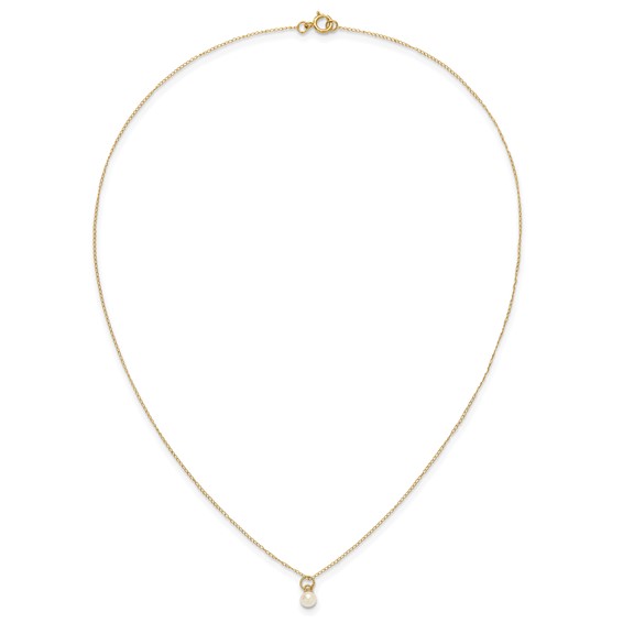 14k Madi K White Freshwater Cultured Pearl 15 inch Necklace/Post Earrings/5.5 inch Bracelet 3-piece Set