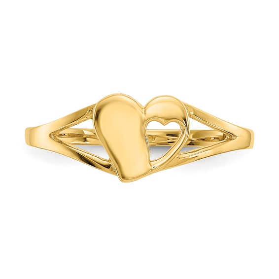 14k Madi K Heart Size 2 Baby / Childrens Ring