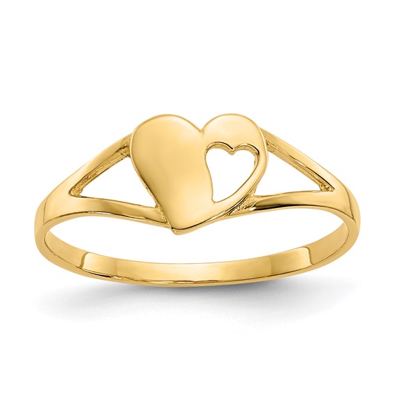 14k Madi K Heart Size 2 Baby / Childrens Ring
