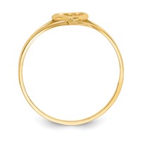 14K Yellow Gold Madi K Heart Ring - Size 2 view 2