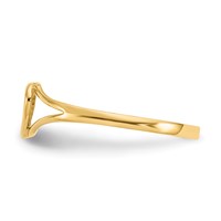 14K Yellow Gold Madi K Heart Ring - Size 2 view 3