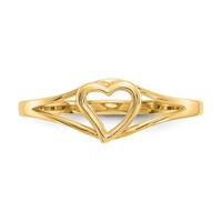 14K Yellow Gold Madi K Heart Ring - Size 2 view 4
