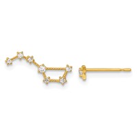 14K Madi K CZ 1 Stud Star and 1 Little Dipper Post Earrings view 1