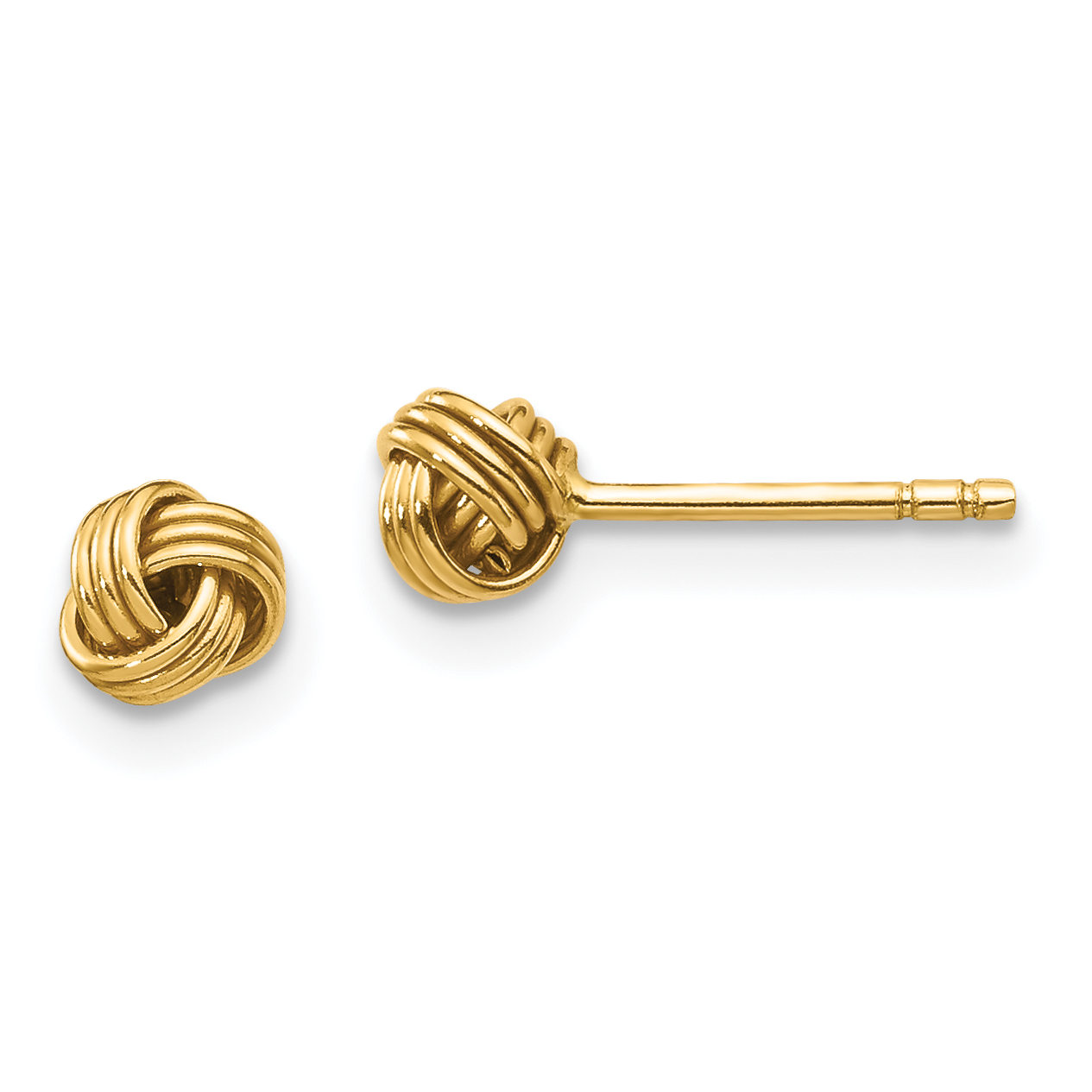 14k Madi K Polished Love Knot Post Earrings (SE2554)