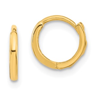 14k Madi K Polished 1.5x9mm Hinged Hoop Earrings