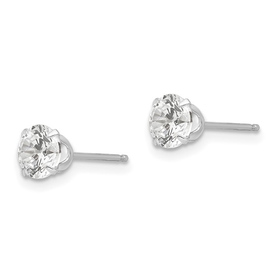 14k Madi K ® CZ  Stud 6 Prong Post Earrings