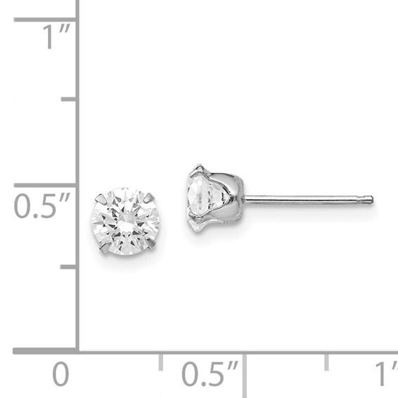 14k Madi K ® CZ  Stud 6 Prong Post Earrings