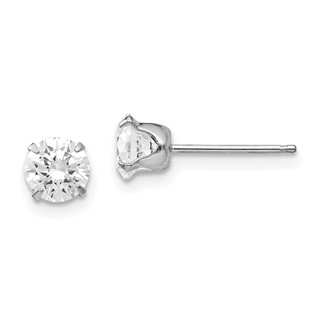 14k Madi K ® CZ  Stud 6 Prong Post Earrings
