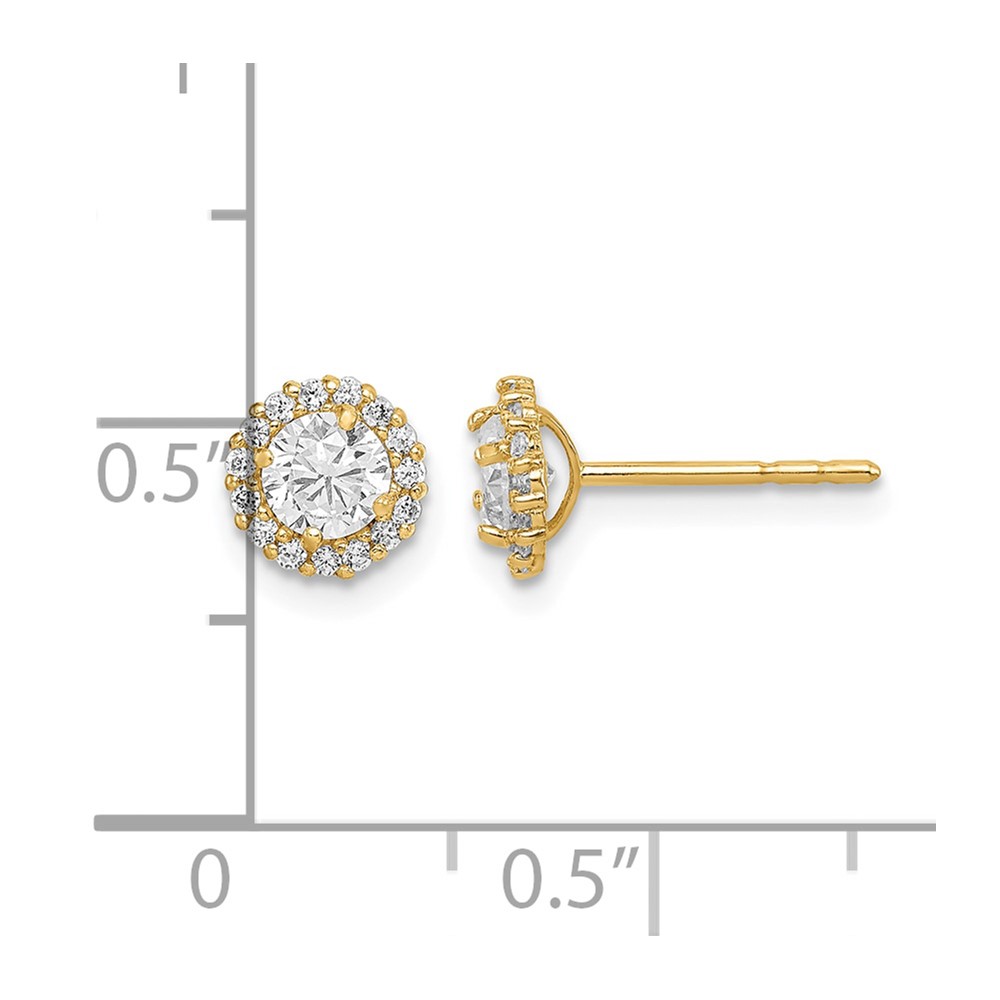 14k Madi K CZ Post Earrings (SE2859)