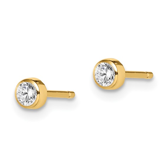 Madi K® Gold CZ Post Earrings