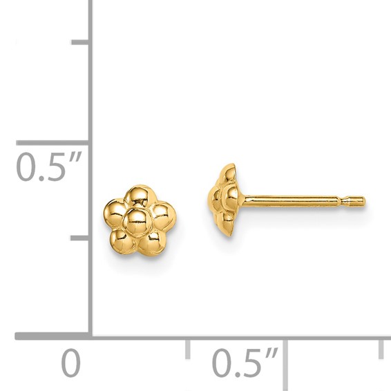 14k Madi K Flower Childrens Post Earrings