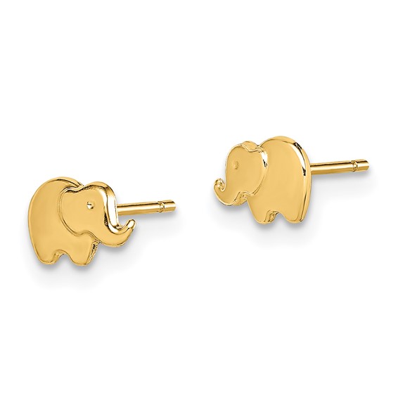 14k Madi K Elephant Childrens Post Earrings