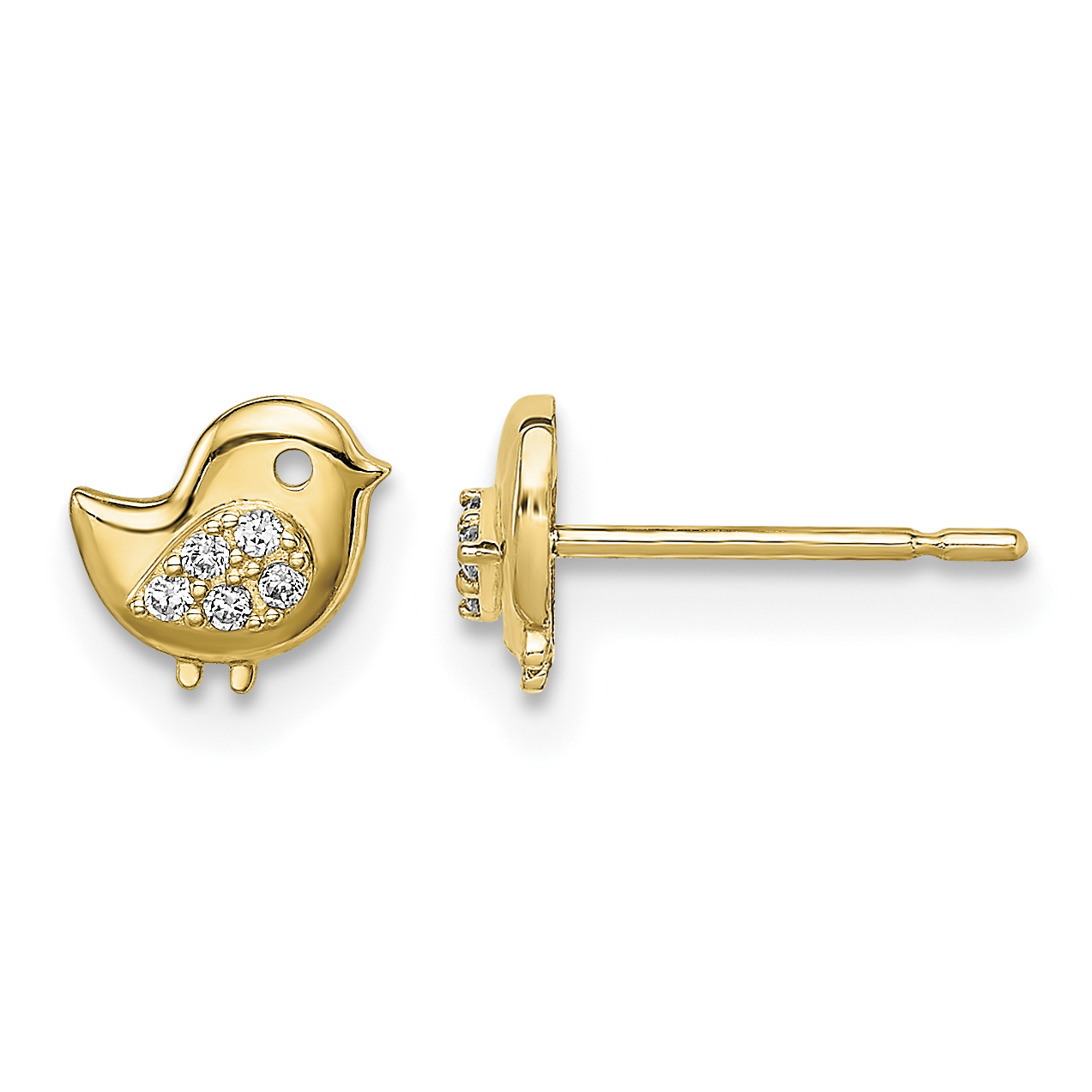 14k Madi K Bird CZ Stud Earrings (SE2900)