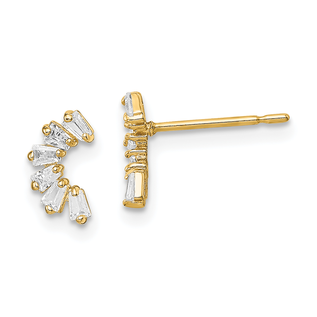 14k Madi K CZ Arch Post Earrings (SE2912)