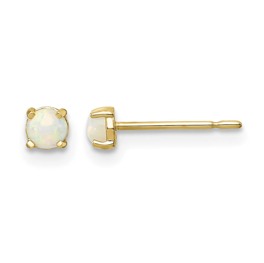 14k Madi K Synthetic Lab Created Opal Post Earrings (SE2979)