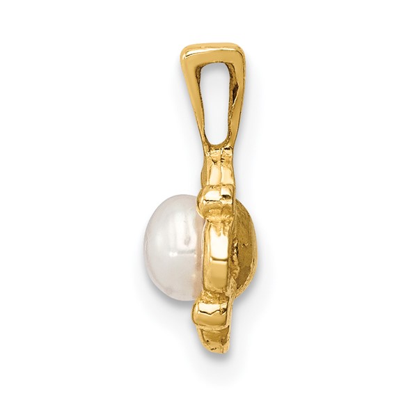 14k Madi K 4-5mm White Button Freshwater Cultured Pearl Pendant