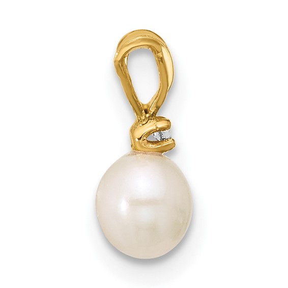 Gold Childrens Pearl Pendants
