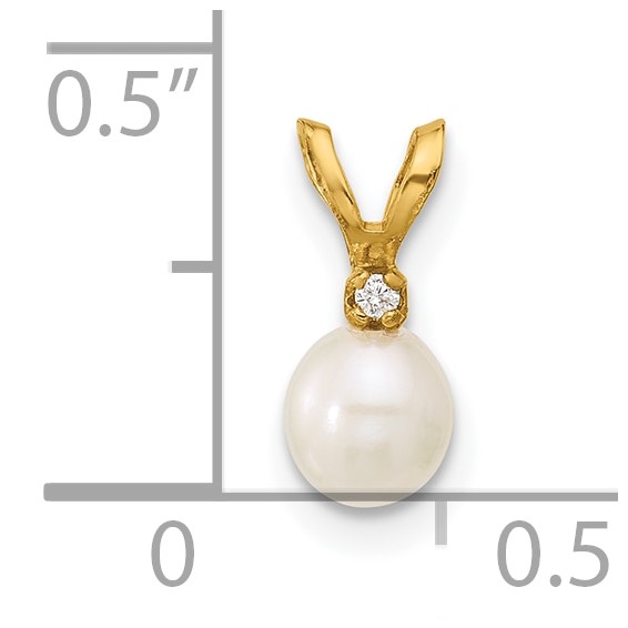 Gold Childrens Pearl Pendants