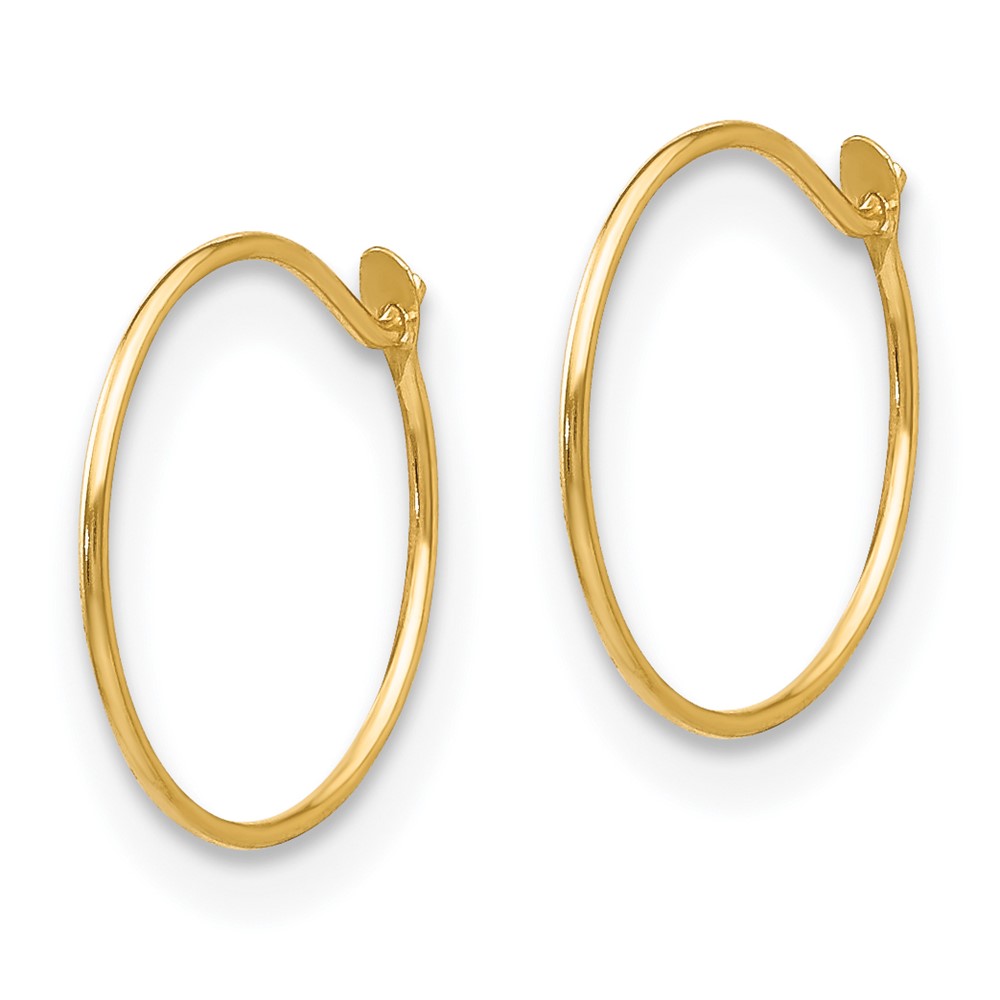 14k Madi K Sm. Endless Hoop Earrings (SE338)