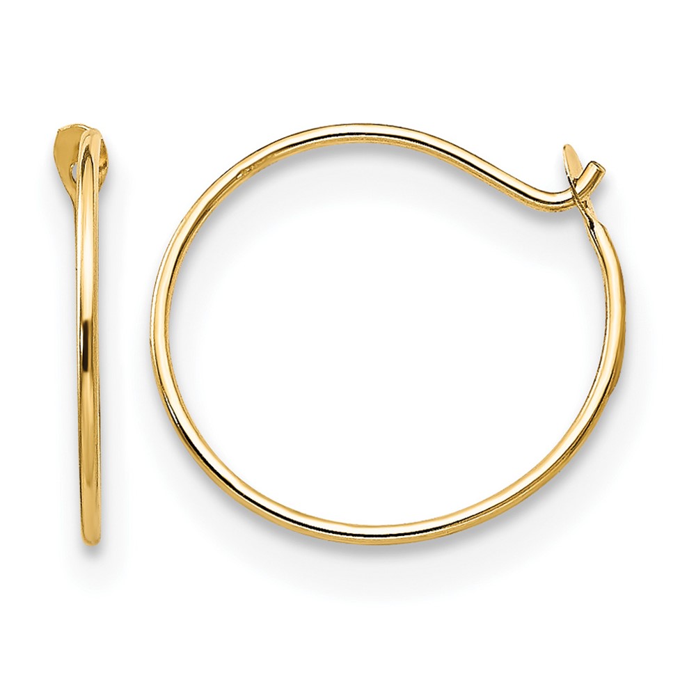 14k Madi K Sm. Endless Hoop Earrings (SE338)