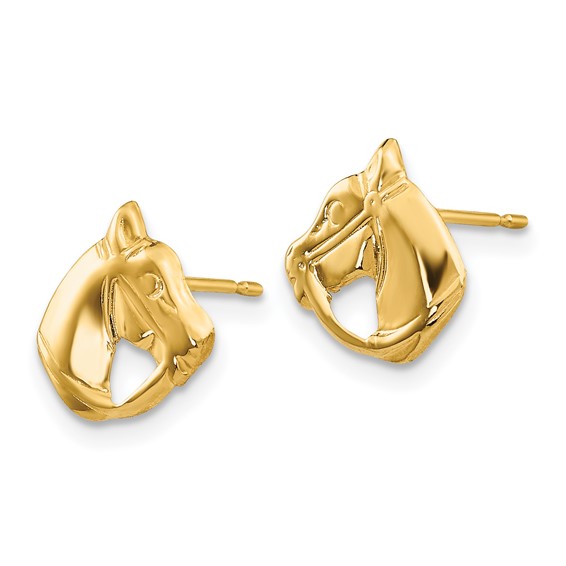 Gold Childrens Screwback Post Earrings
