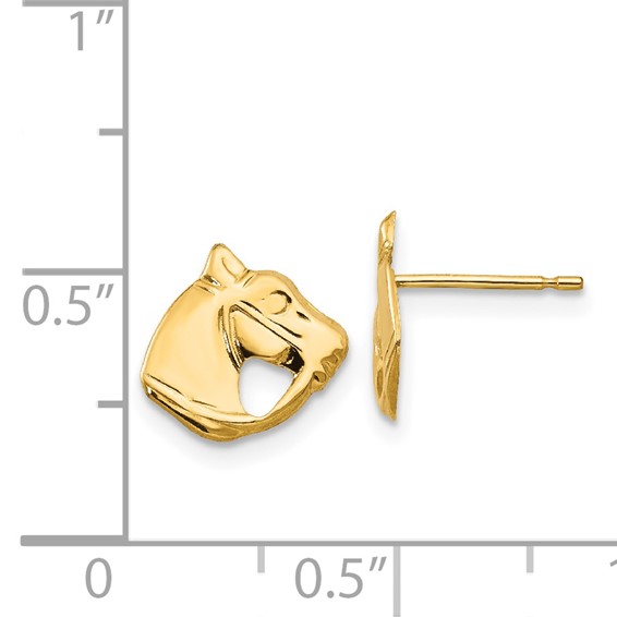 Gold Childrens Screwback Post Earrings