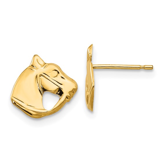 Gold Childrens Screwback Post Earrings