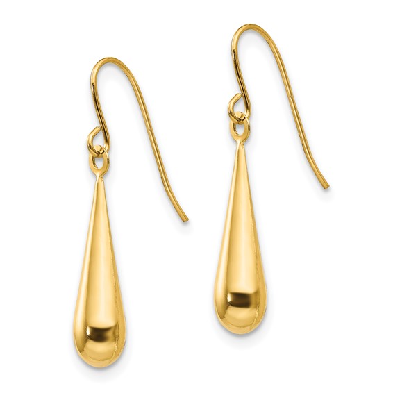 14k Madi K Teardrop Dangle French Hook Earrings