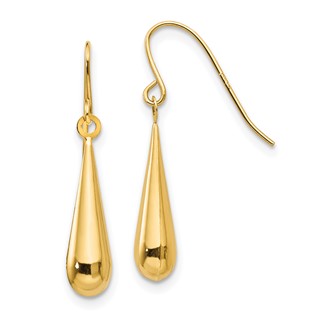 14k Madi K Teardrop Dangle French Hook Earrings