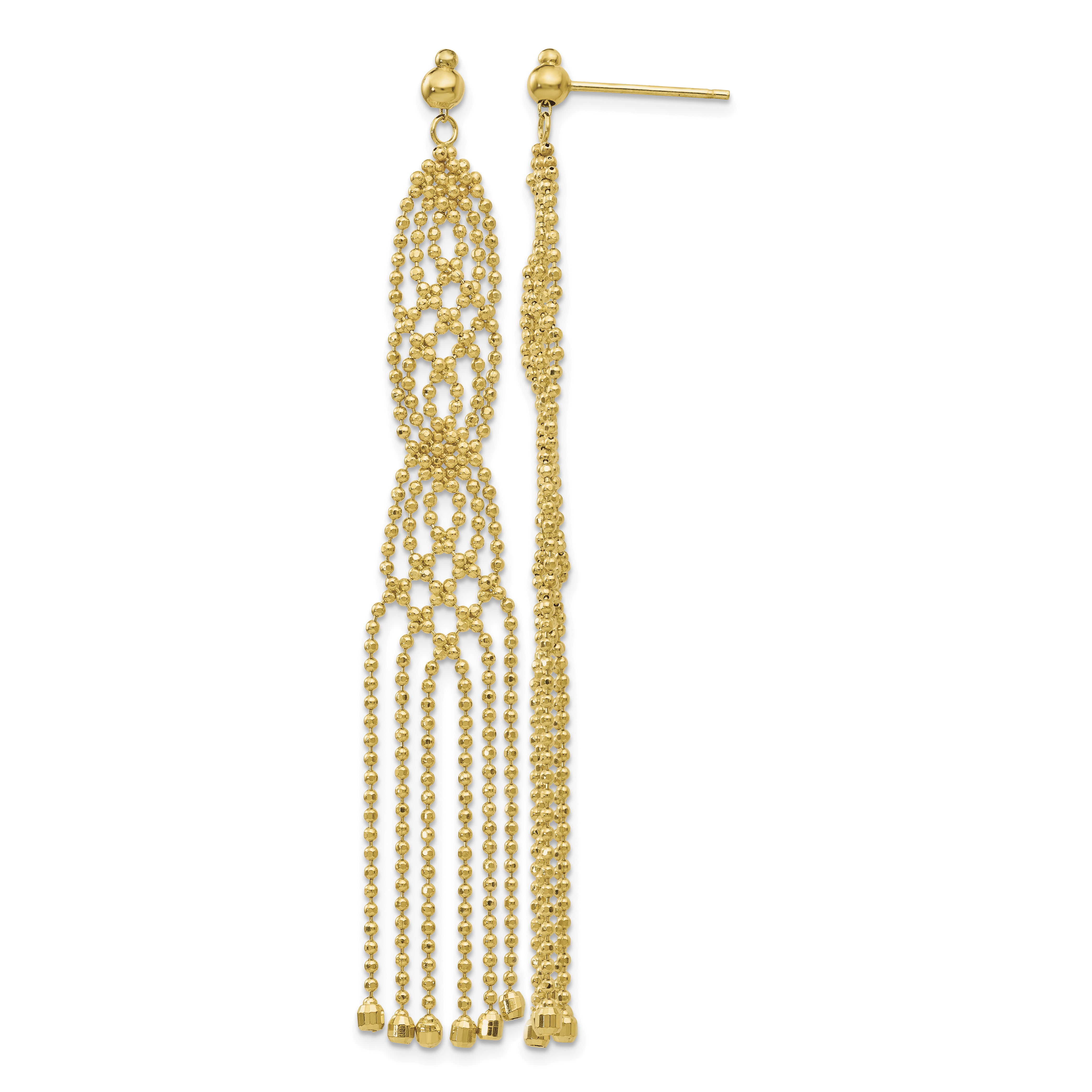14K Beaded Earrings (SF1629)