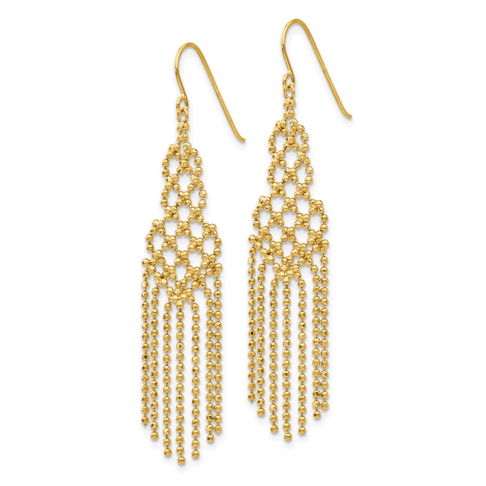 14K Bead Chain Earrings (SF1643)