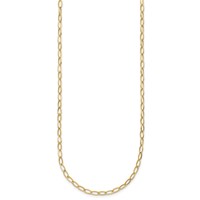 14K Yellow Gold Polished 2.5mm Fancy Oval Link Necklace, 18" view 2