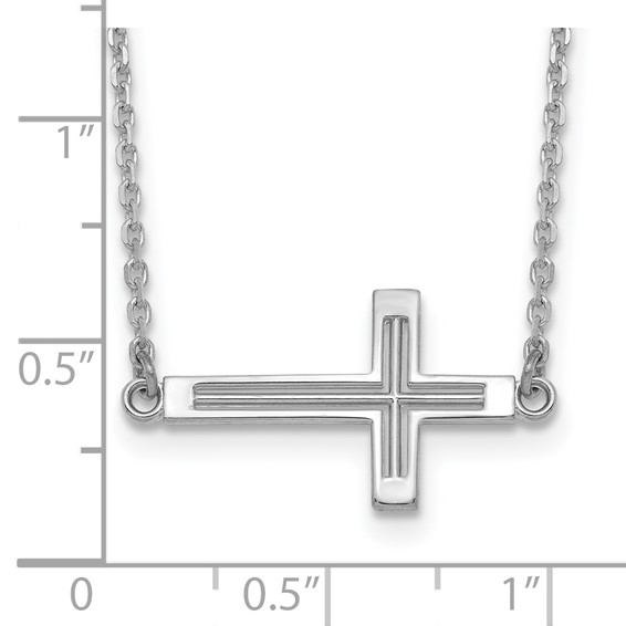 Gold Cut-out Cross Necklace