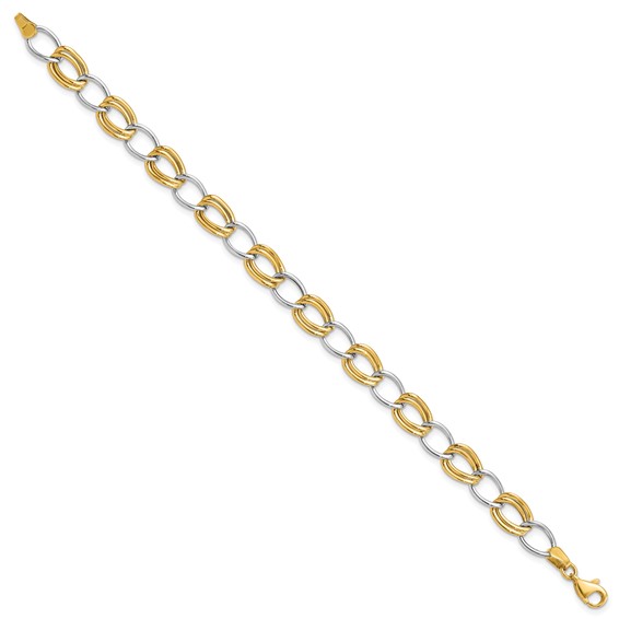 Gold Polished Fancy Link Bracelets