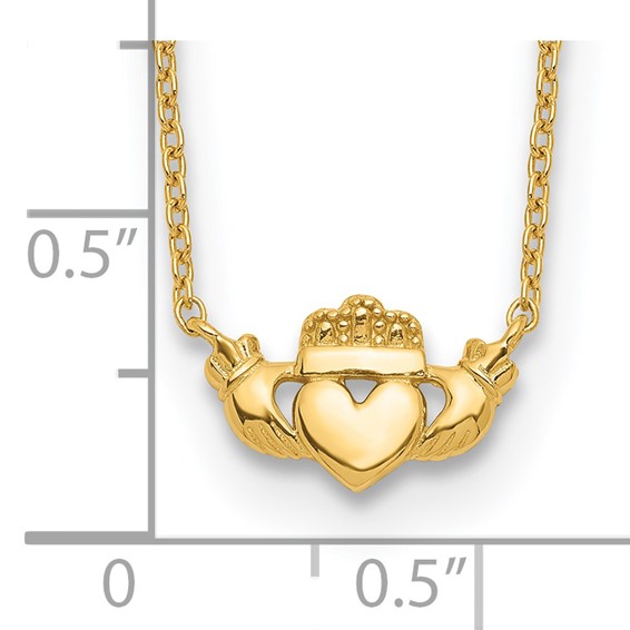 Gold Claddagh Necklace