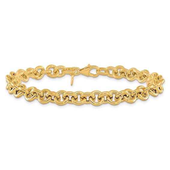 Gold Polished Fancy Link Bracelets